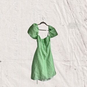 Zara Green Gingham Dress